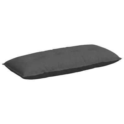 vidaXL Poglavni vzglavnik Temno siva 120 x 50 cm Žametna tkanina