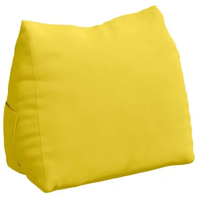 vidaXL Poglavni vzglavnik Svetlo rumena 60 x 20 x 50 cm blago