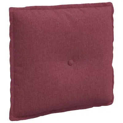 vidaXL Poglavni vzglavnik Vinorodna rdeča 50 x 19 x 45 cm blago
