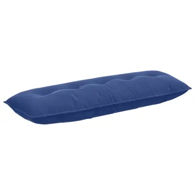 vidaXL Poglavni vzglavnik Policijska modra 140 x 50 cm Žametna tkanina
