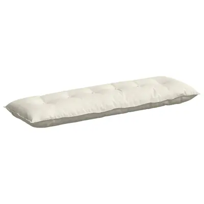 vidaXL Poglavni vzglavnik krema 160 x 50 cm Žametna tkanina