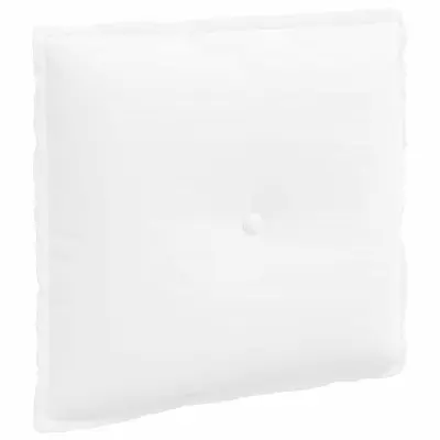 vidaXL Poglavni vzglavnik Bela 50 x 19 x 45 cm blago
