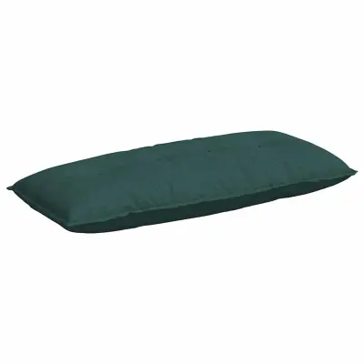 vidaXL Poglavni vzglavnik Temno zelena 120 x 19 x 50 cm blago