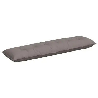 vidaXL Poglavni vzglavnik Taupe 180 x 19 x 50 cm blago