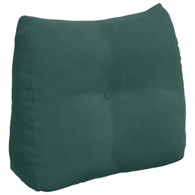 vidaXL Poglavni vzglavnik Temno zelena 60 x 24 x 50 cm Žamet