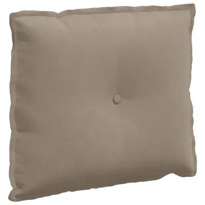 vidaXL Poglavni vzglavnik Taupe 60 x 50 cm Mikrofiber tkanina