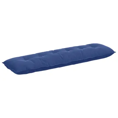 vidaXL Poglavni vzglavnik Policijska modra 180 x 50 cm Žametna tkanina