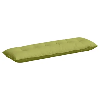 vidaXL Poglavni vzglavnik Svetlo zelena 160 x 19 x 50 cm blago