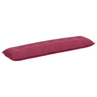 vidaXL Poglavni vzglavnik Vinorodna rdeča 200 x 50 cm Žametna tkanina