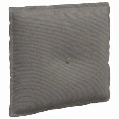 vidaXL Poglavni vzglavnik Svetlo siva 50 x 45 cm Žametna tkanina