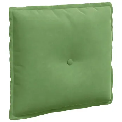 vidaXL Poglavni vzglavnik Svetlo zelena 50 x 45 cm Žametna tkanina