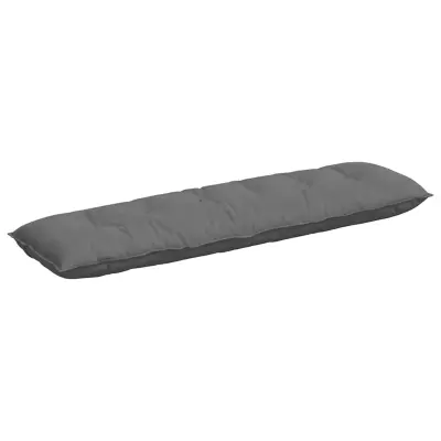 vidaXL Poglavni vzglavnik Temno siva 180 x 50 cm Mikrofiber tkanina