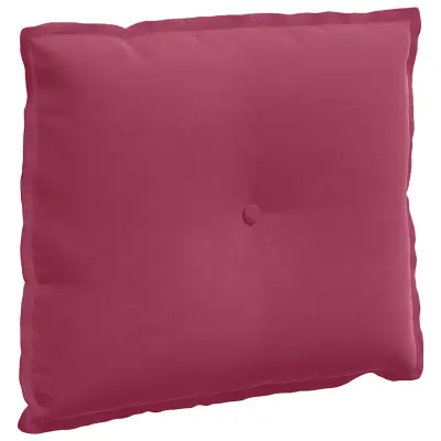 vidaXL Poglavni vzglavnik Vinorodna rdeča 60 x 50 cm Žametna tkanina