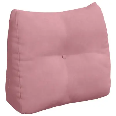vidaXL Poglavni vzglavnik Roza 60 x 24 x 50 cm Žamet
