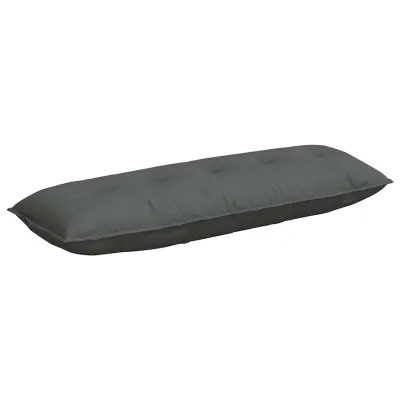 vidaXL Poglavni vzglavnik Temno siva 140 x 19 x 50 cm blago
