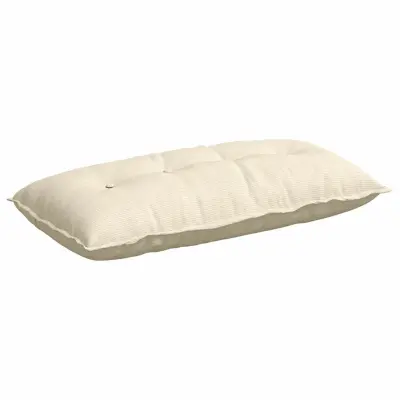vidaXL Poglavni vzglavnik krema 100 x 50 cm Žametna tkanina