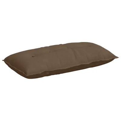 vidaXL Poglavni vzglavnik Rjava 100 x 19 x 50 cm blago