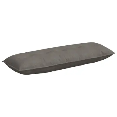vidaXL Poglavni vzglavnik Svetlo siva 140 x 50 cm Žametna tkanina