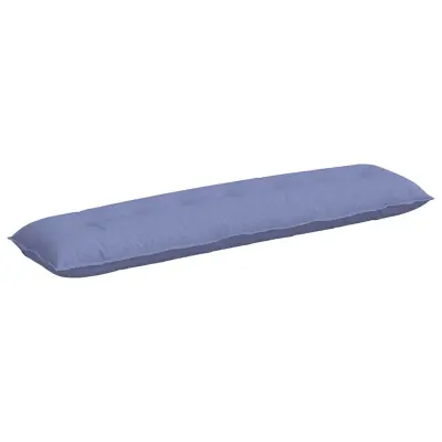vidaXL Poglavni vzglavnik Jeans modra 200 x 19 x 50 cm blago