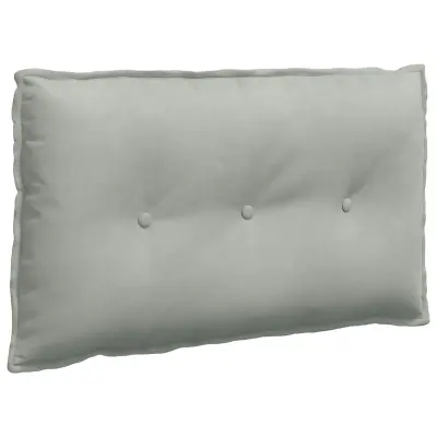 vidaXL Poglavni vzglavnik Svetlo siva 80 x 50 cm Žametna tkanina