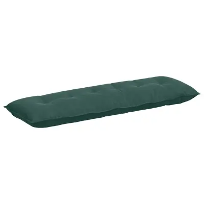 vidaXL Poglavni vzglavnik Temno zelena 160 x 50 cm Žametna tkanina