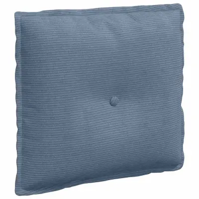 vidaXL Poglavni vzglavnik Modra 50 x 45 cm Žametna tkanina