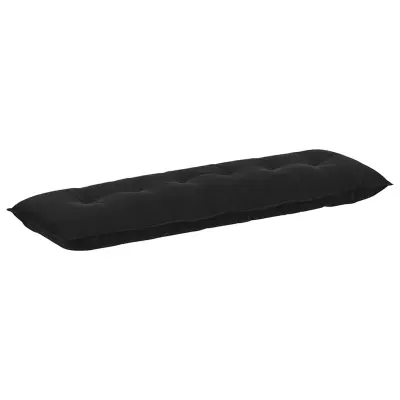 vidaXL Poglavni vzglavnik Črna 160 x 50 cm Žametna tkanina