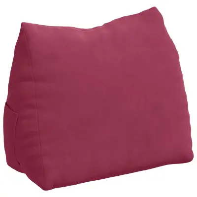 vidaXL Poglavni vzglavnik Vinorodna rdeča 45 x 20 x 35 cm