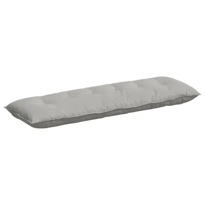 vidaXL Poglavni vzglavnik Svetlo siva 160 x 50 cm Mikrofiber tkanina