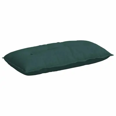 vidaXL Poglavni vzglavnik Temno zelena 100 x 19 x 50 cm blago