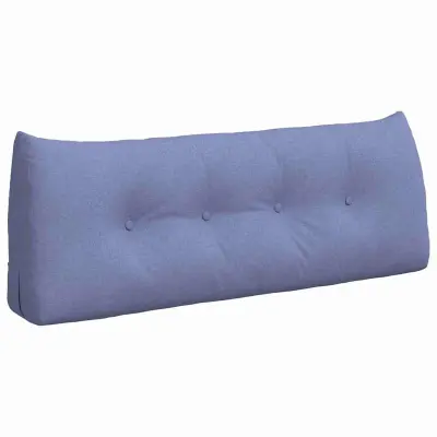 vidaXL Poglavni vzglavnik Jeans modra 120 x 24 x 50 cm blago
