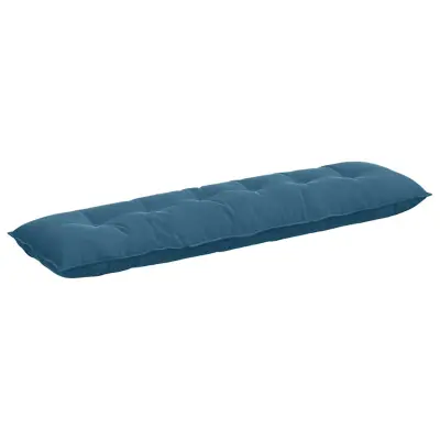 vidaXL Poglavni vzglavnik Modra 180 x 50 cm Žametna tkanina