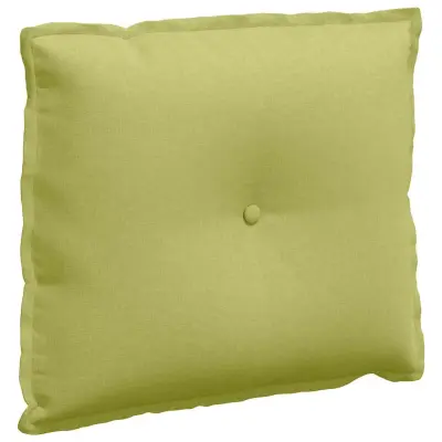 vidaXL Poglavni vzglavnik Svetlo zelena 60 x 19 x 50 cm blago