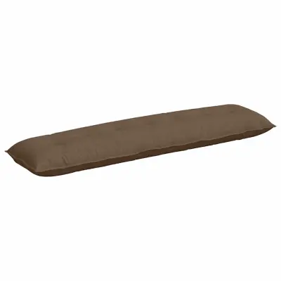 vidaXL Poglavni vzglavnik Rjava 200 x 19 x 50 cm blago
