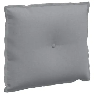 vidaXL Poglavni vzglavnik Svetlo siva 60 x 19 x 50 cm blago