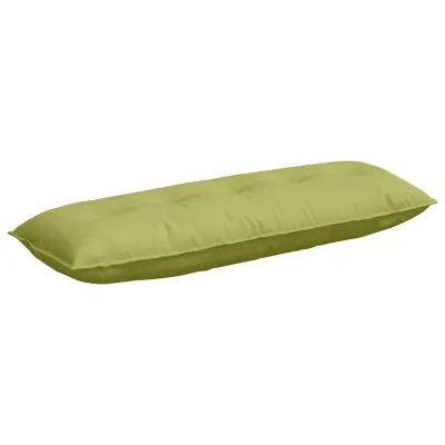 vidaXL Poglavni vzglavnik Svetlo zelena 140 x 19 x 50 cm blago