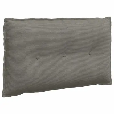 vidaXL Poglavni vzglavnik Svetlo siva 80 x 50 cm Žametna tkanina
