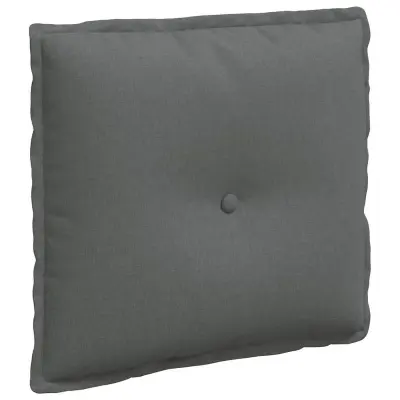 vidaXL Poglavni vzglavnik Temno siva 50 x 19 x 45 cm blago