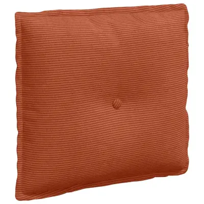 vidaXL Poglavni vzglavnik Rdeče oranžna 50 x 45 cm Žametna tkanina