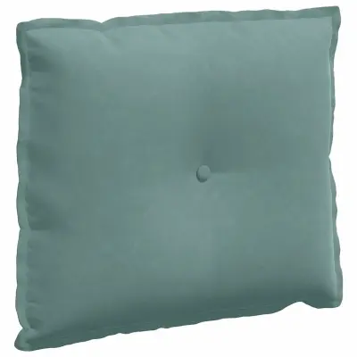 vidaXL Poglavni vzglavnik Morsko zelena 60 x 50 cm Žametna tkanina