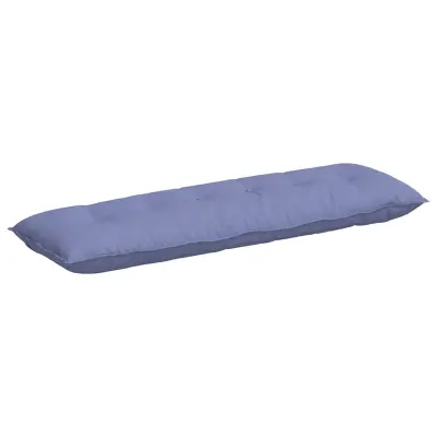 vidaXL Poglavni vzglavnik Jeans modra 160 x 19 x 50 cm blago