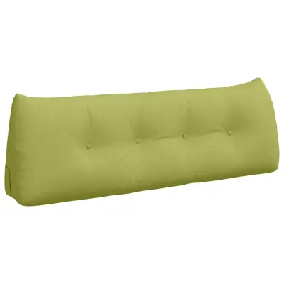 vidaXL Poglavni vzglavnik Svetlo zelena 140 x 24 x 50 cm blago