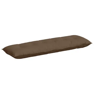 vidaXL Poglavni vzglavnik Rjava 160 x 19 x 50 cm blago