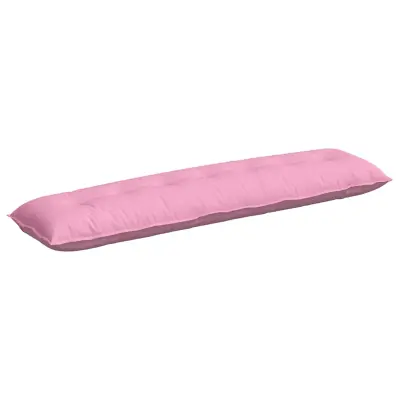 vidaXL Poglavni vzglavnik Roza 200 x 19 x 50 cm blago
