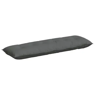vidaXL Poglavni vzglavnik Temno siva 160 x 19 x 50 cm blago