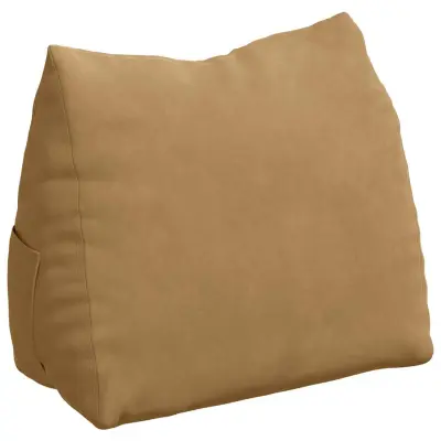 vidaXL Poglavni vzglavnik Rjava 60 x 20 x 50 cm Žametna tkanina