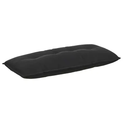 vidaXL Poglavni vzglavnik Črna 120 x 50 cm Žametna tkanina