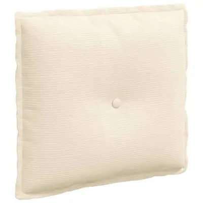 vidaXL Poglavni vzglavnik krema 50 x 45 cm Žametna tkanina