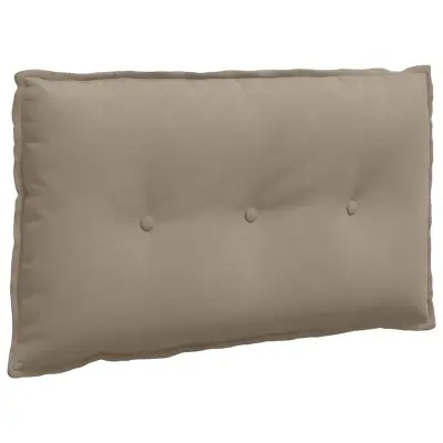 vidaXL Poglavni vzglavnik Taupe 80 x 50 cm Mikrofiber tkanina