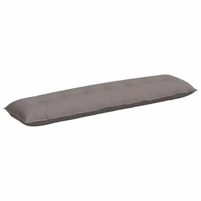 vidaXL Poglavni vzglavnik Taupe 200 x 19 x 50 cm blago